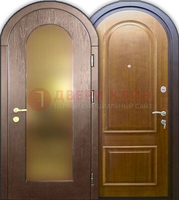 Металлическая арочная дверь ДА-12 в банк в Всеволожске