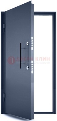 Черная металлическая бронированная дверь ДБ-1 в Волгограде