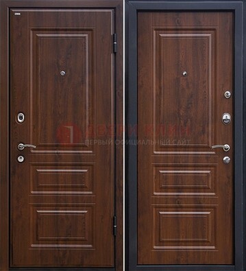 Темная металлическая дверь с МДФ ДМ-140 в Всеволожске
