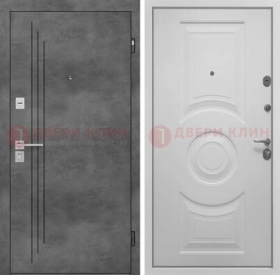 Металлическая коричневая дверь с МДФ Махагон внутри ДМ-287 в Всеволожске