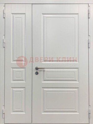 Полуторная светлая металлическая дверь с МДФ ДМ-336 в Всеволожске