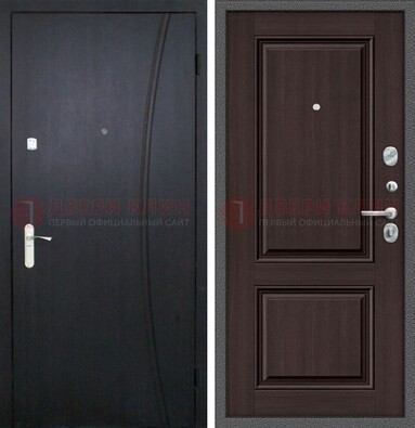 Темная стальная дверь с МДФ панелями ДМ-362 в Всеволожске