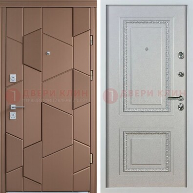 Квартирная стальная дверь с разными панелями МДФ ДМ-496 в Всеволожске