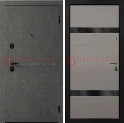 Металлическая дверь с разными МДФ панелями в квартиру ДМ-500 в Всеволожске