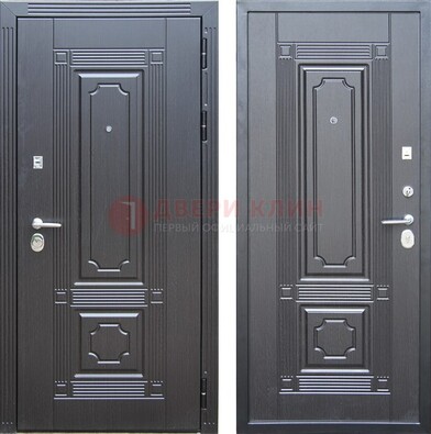 Декоративная серая металлическая дверь с МДФ ДМ-57 в Всеволожске