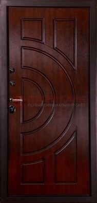 Темная стальная дверь с МДФ ДМ-58 в Всеволожске