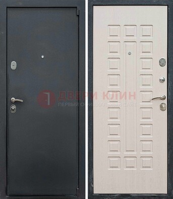Черная металлическая дверь с порошковым покрытием ДП-101 в Всеволожске