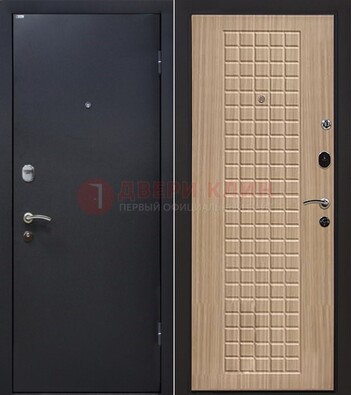 Черная металлическая дверь с порошковым покрытием ДП-157 в Всеволожске