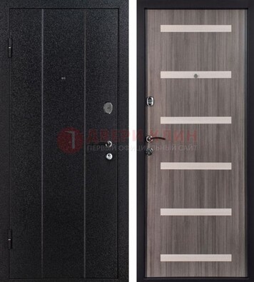 Черная стальная дверь с порошковым окрасом ДП-199 в Всеволожске