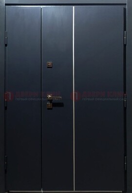 Темная металлическая дверь с порошковым покрытием ДП-220 в Всеволожске