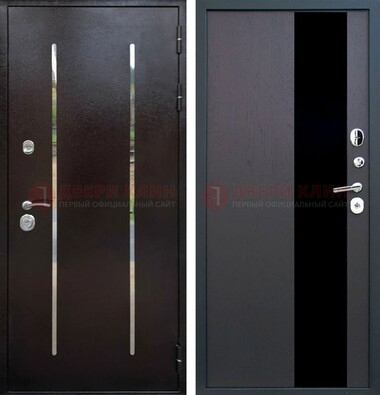 Стальная дверь с порошковым напылением с МДФ и стеклом ДП-230 в Всеволожске