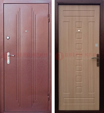 Стальная дверь с порошковым напыление цвета медный антик ДП-249 в Всеволожске