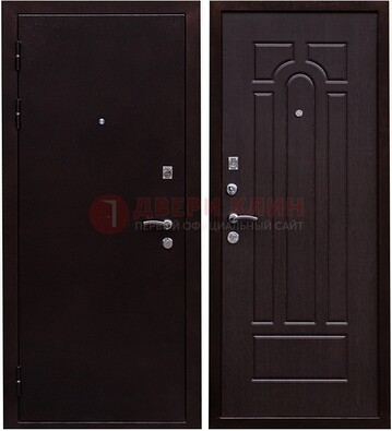 Черная стальная дверь с порошковым покрытием ДП-35 в Всеволожске