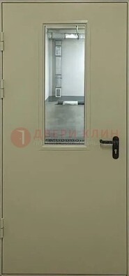 Светлая противопожарная дверь со стеклом ДПП-19 в Всеволожске