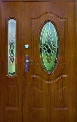 Парадная дверь со стеклянными вставками ДПР-73 для дома в Всеволожске