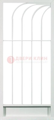 Белая металлическая решетчатая дверь ДР-17 в Всеволожске