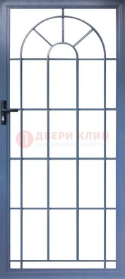 Синяя металлическая решетчатая дверь ДР-28 в Всеволожске