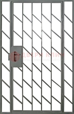 Металлическая решетчатая дверь с фрамугами ДР-48 в Всеволожске