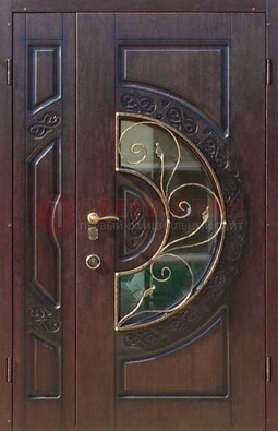 Полуторная железная дверь Винорит в классическом стиле ДСК-272 в Всеволожске