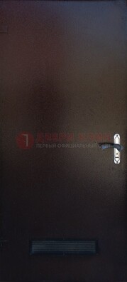 Черная железная техническая дверь ДТ-17 в Всеволожске