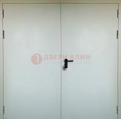 Белая металлическая техническая дверь ДТ-8 в Всеволожске