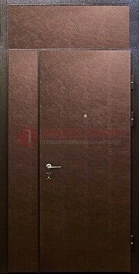 Тамбурная дверь с верхней фрамугой с винилискожей ДТМ-7 в Всеволожске