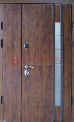 Стальная дверь с виноритом и стеклом ДВТ-187 в Всеволожске