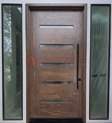 Железная дверь с виноритом и фрамугами ДВТ-189 в Всеволожске