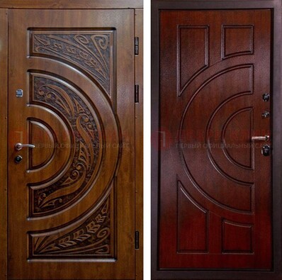 Темная металлическая дверь с виноритом ДВТ-209 в Всеволожске