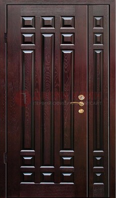 Коричневая металлическая дверь с виноритом ДВТ-20 в Всеволожске