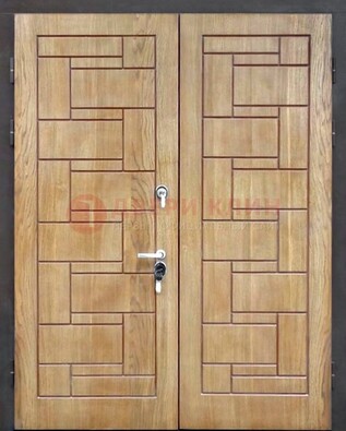 Светло-коричневая стальная дверь с виноритом ДВТ-245 в Всеволожске