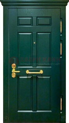 Классическая зеленая дверь с виноритом на улицу ДВТ-248 в Всеволожске
