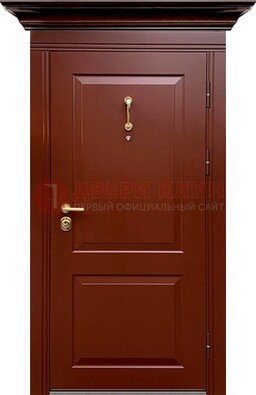 Красная железная дверь винорит для частного дома ДВТ-251 в Всеволожске