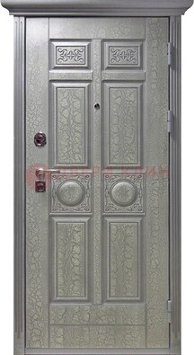Серая железная дверь с виноритом ДВТ-254 в Всеволожске