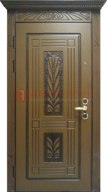 Металлическая дверь с виноритом и узором ДВТ-256 в Всеволожске