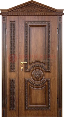 Узорная стальная дверь с виноритом для дома ДВТ-260 в Всеволожске